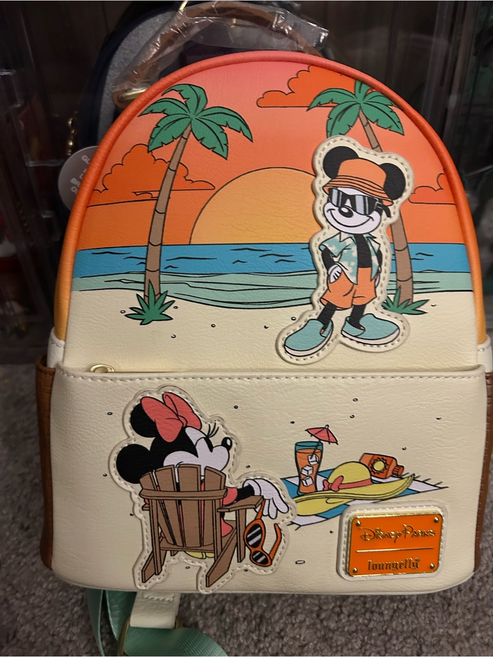 Disney Parks Mickey and Minnie Summer at the Beach Loungefly
